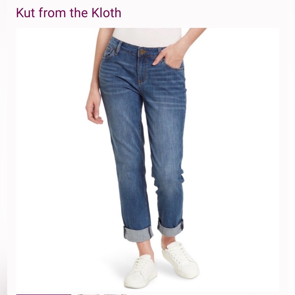 Kut from the Kloth Boyfriend “Carrie” Denim Jeans in Classic Blue Sz 2
